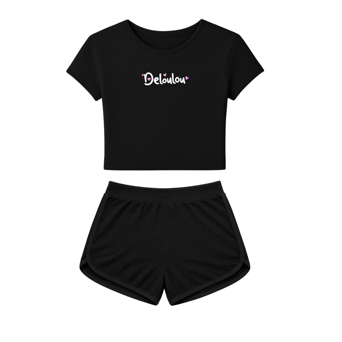 'Deloulou' Baby Tee & Shorts Set