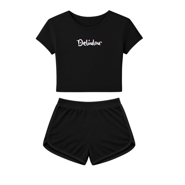 'Deloulou' Baby Tee & Shorts Set