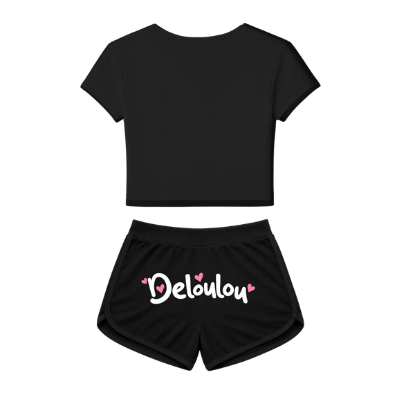 'Deloulou' Baby Tee & Shorts Set