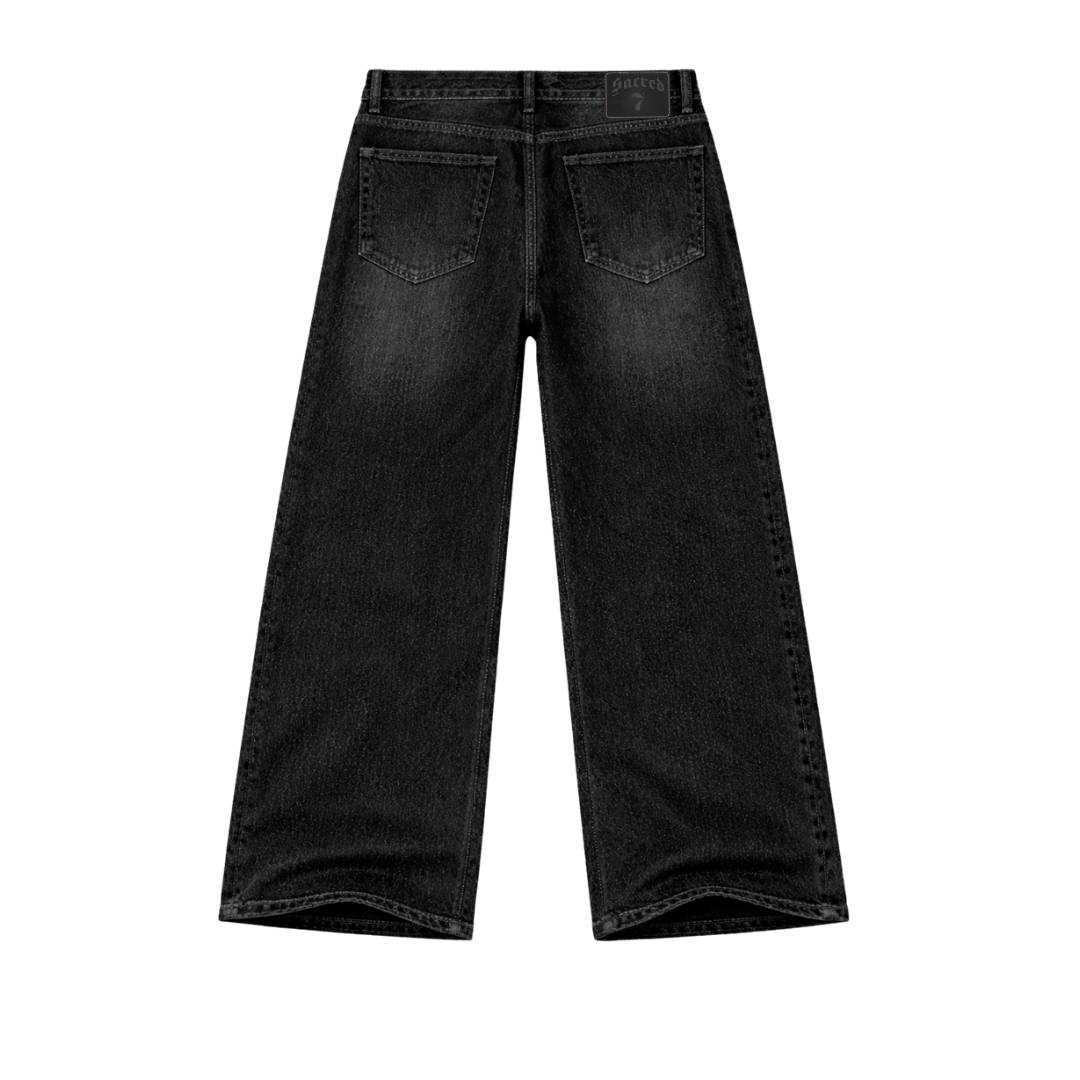 S7 Wide Leg Dyed Jeans