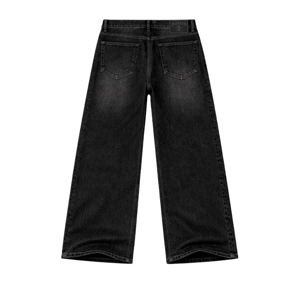 S7 Wide Leg Dyed Jeans