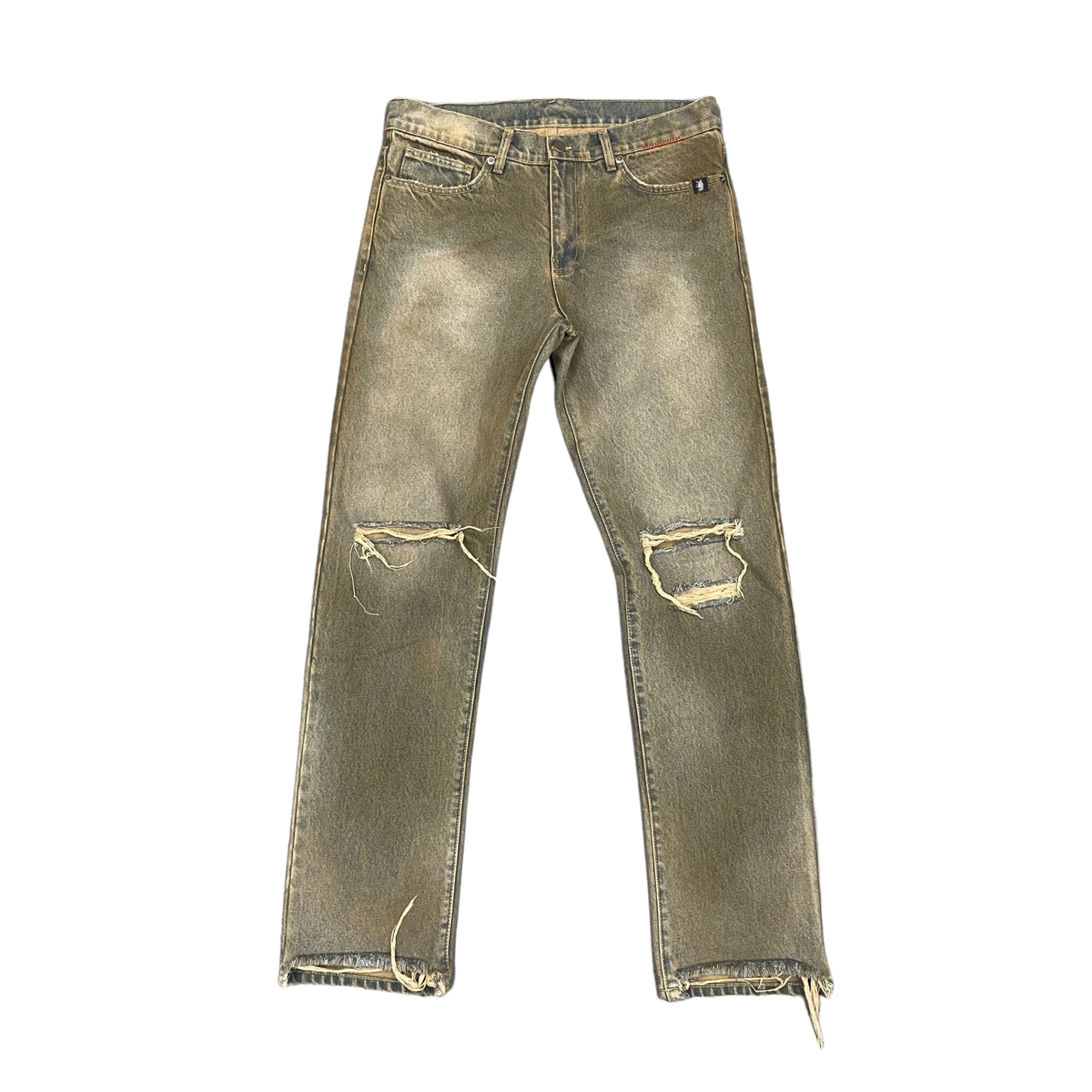 Rollin Loud - CLASSIC 5POCKET CUT OFF DENIM IN DST SAND