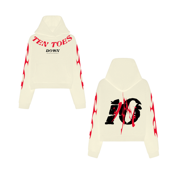 TTD Flame Terry Hoodie (Limited Edition Creme)