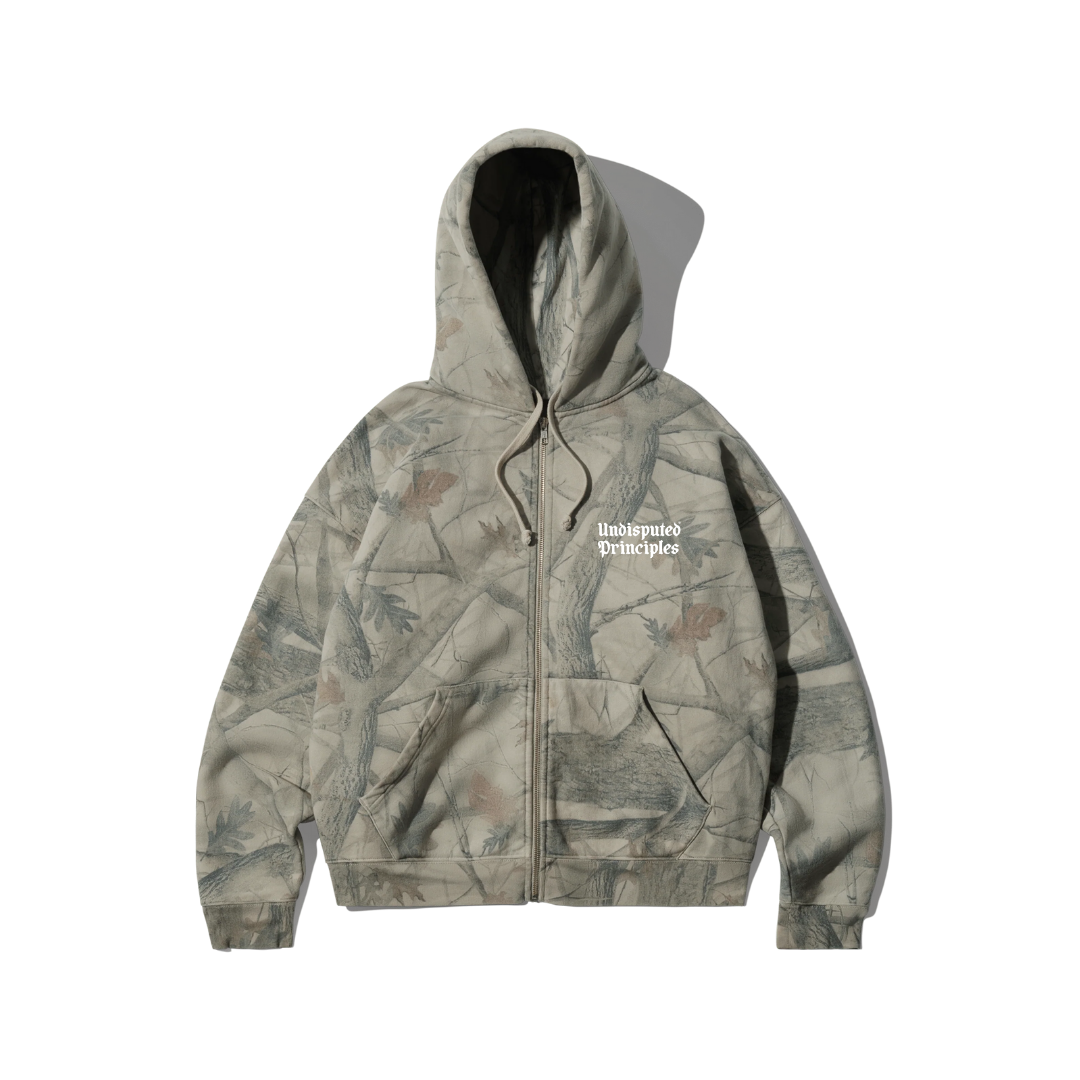 Undisputed Principals   - Camouflage Zip Hoodie