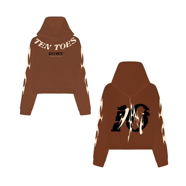 TTD Flame Terry Hoodie (Limited Edition Brown)