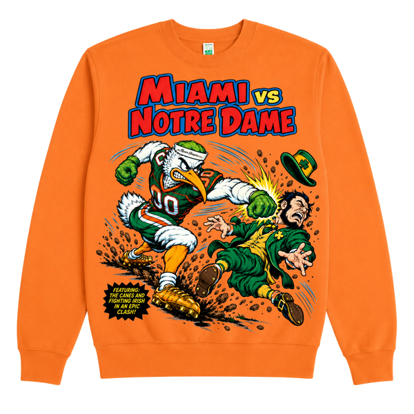 Miami vs Notre Dame Crewneck