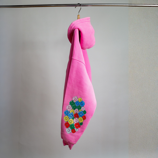 Keep Blooming Plush Zip Hoodie