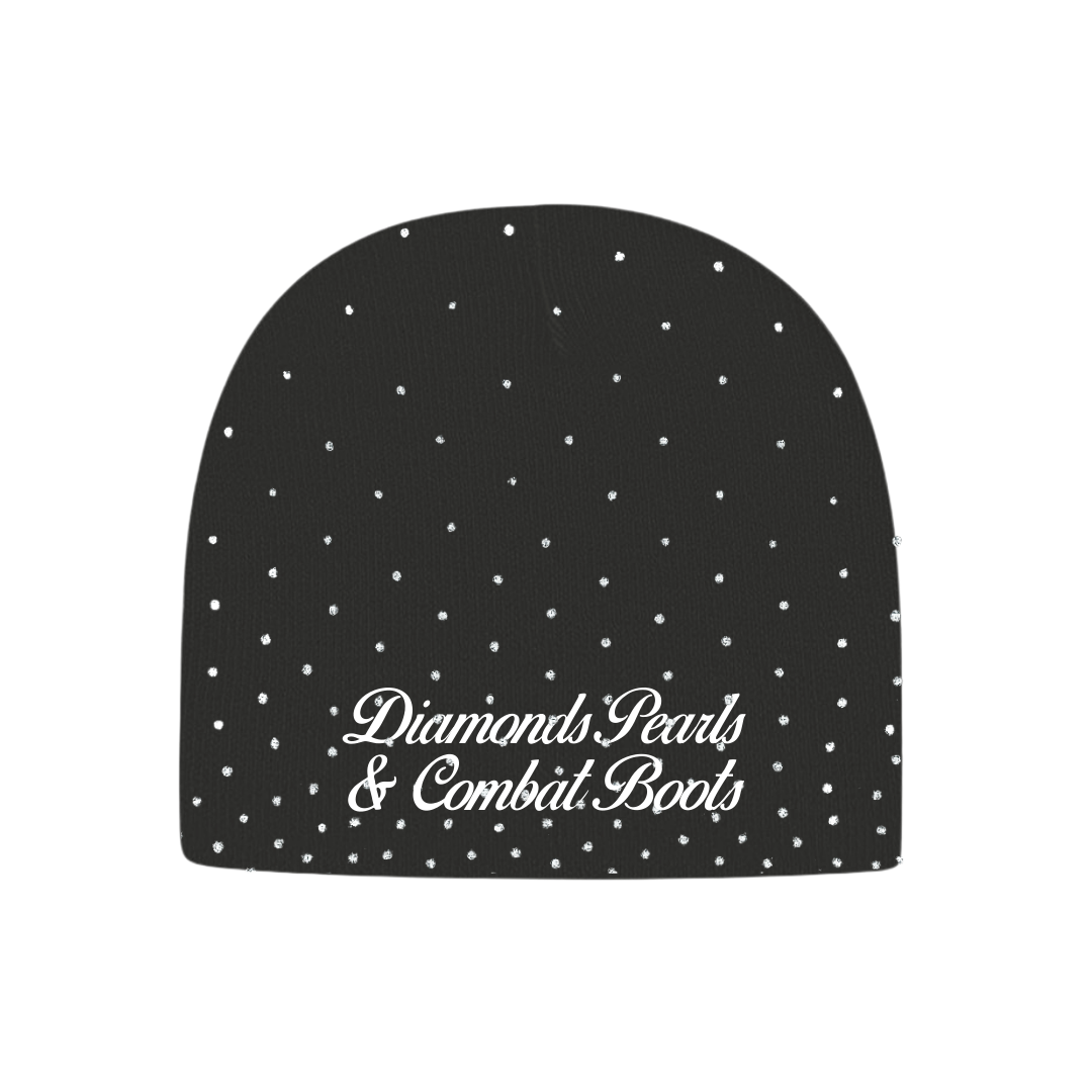Diamond's, Pearl's & Combat Boots Beanie