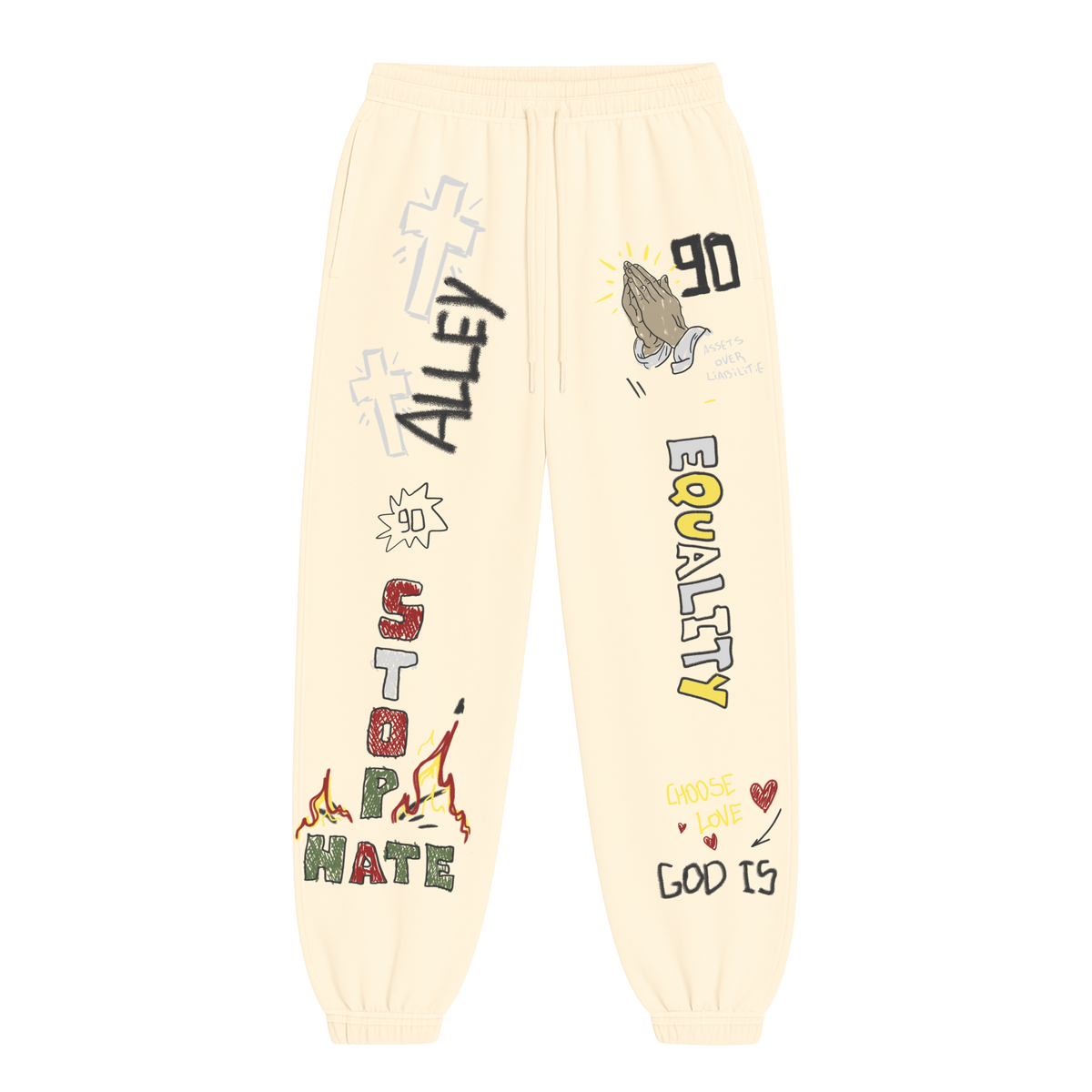 Assets Over Liabilities Ultra Heavy Sweats - Creme