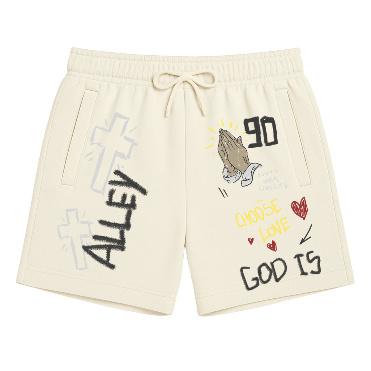 Assets Over Liabilities Ultra Heavy Shorts- Creme