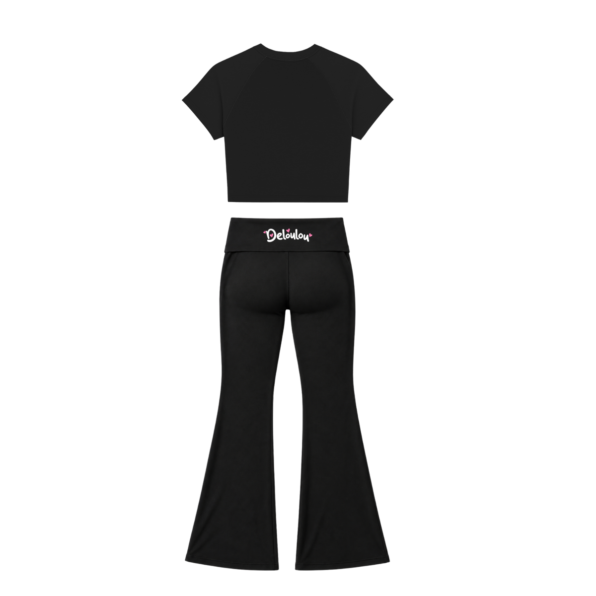 'Deloulou' Baby Tee & Flare Leggings Set