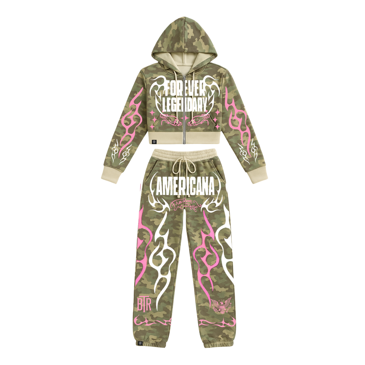 Forever Legendary Camo Tracksuit Set