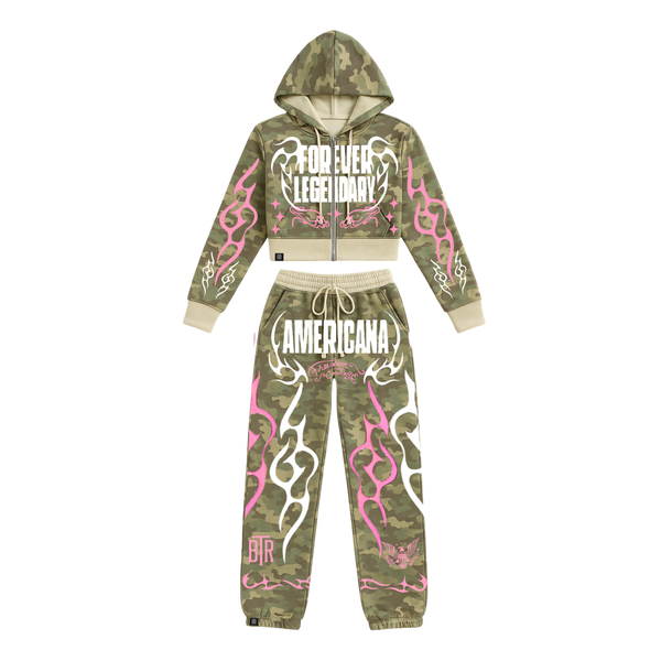 Forever Legendary Camo Tracksuit Set