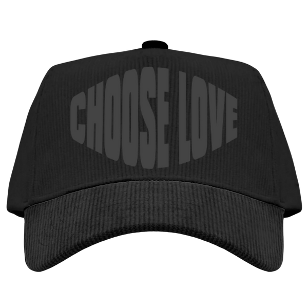 Choose Love Corduroy Trucker Cap