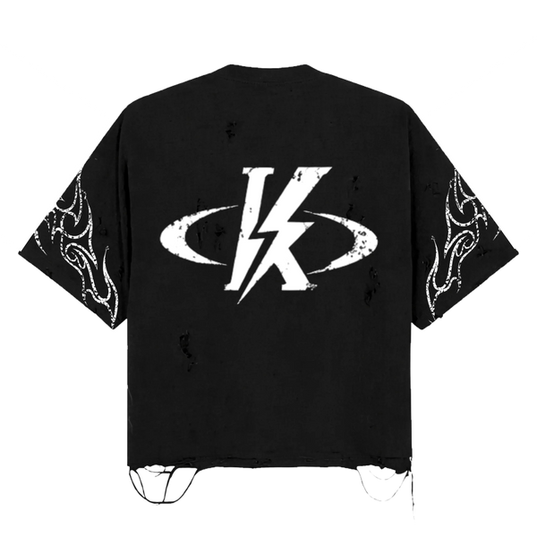 energie Distressed Cropped Tee