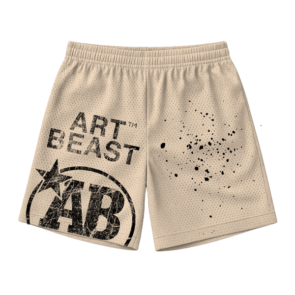 ARTBEAST - Weathered Mesh Shorts