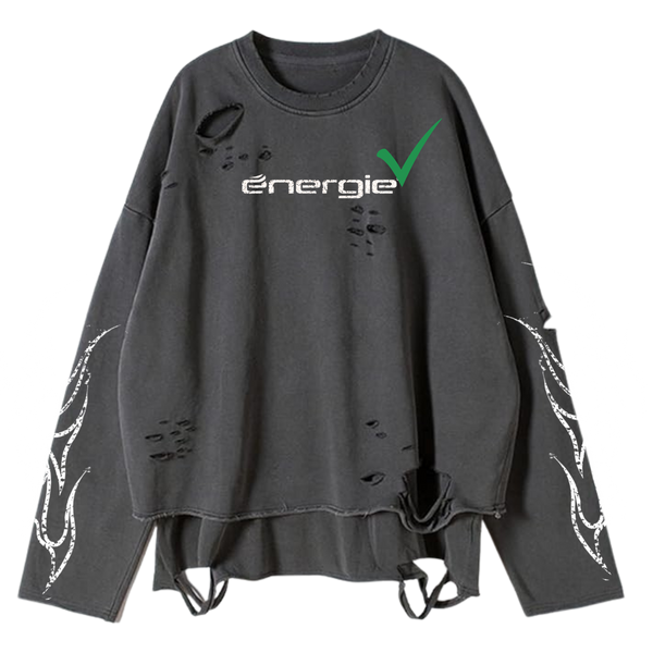 energie Distressed Crewneck
