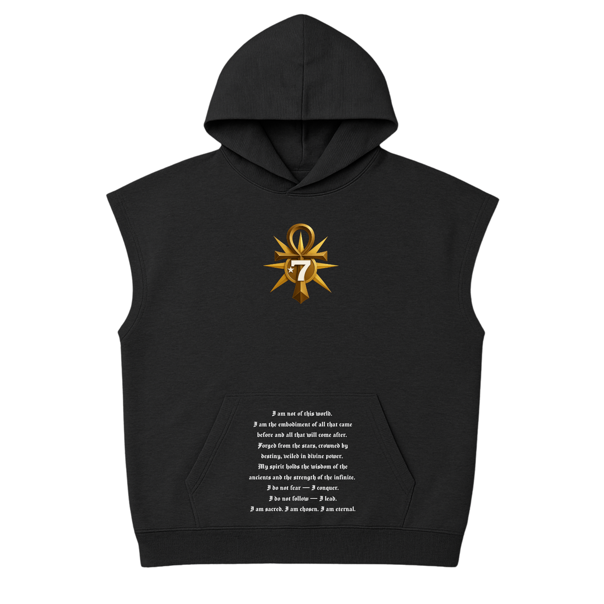 GOD BODY - Sleeveless Hoodie