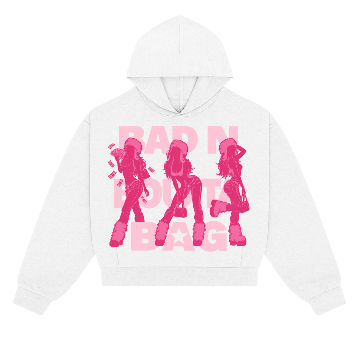 'Bad n Boutta Bag' Silhouette Hoodie
