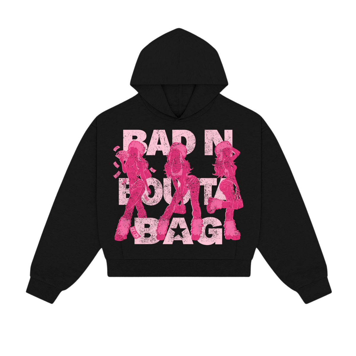 'Bad n Boutta Bag' Silhouette Hoodie