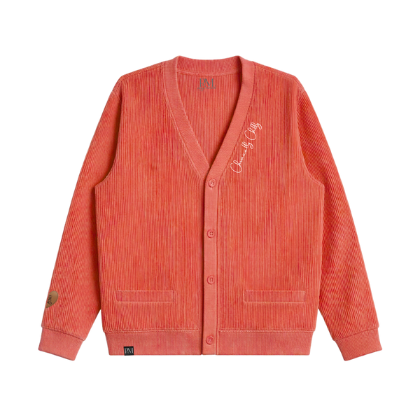 Chronically Chilly™ Cardigan - Orange/Red