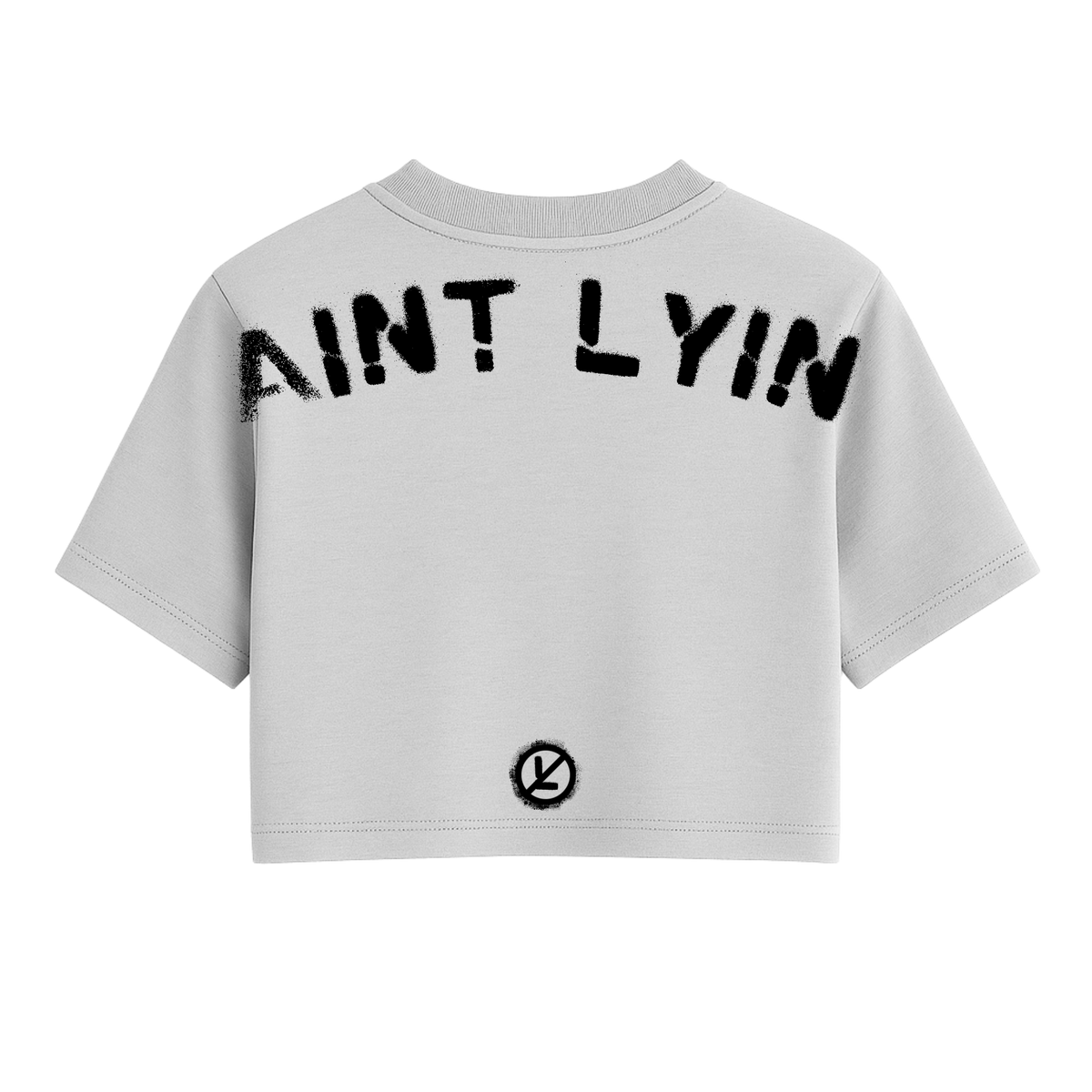 Aint Tryna Link Oversized Crop Top