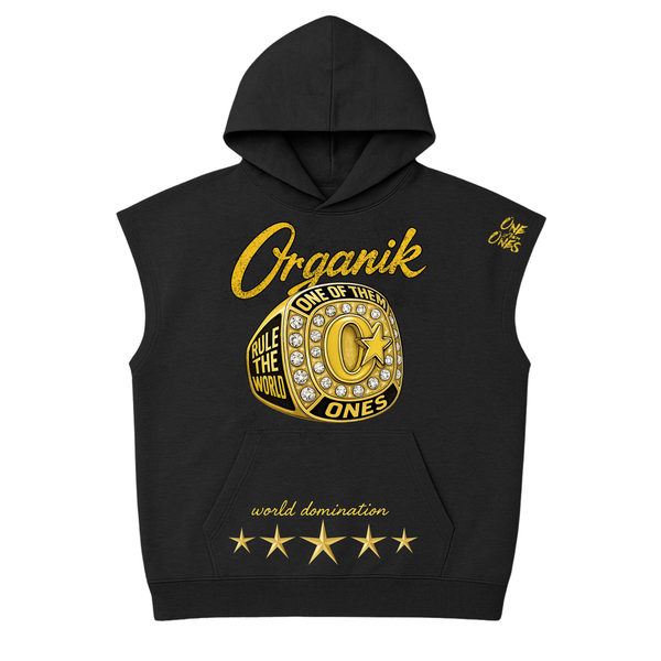 Organik Lyfestyle World Domination Sleeveless Hoodie