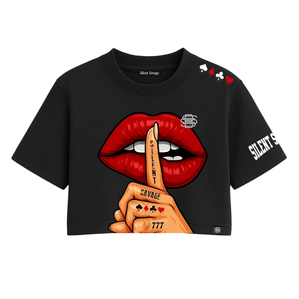 Silent Savage One Size Crop Tee