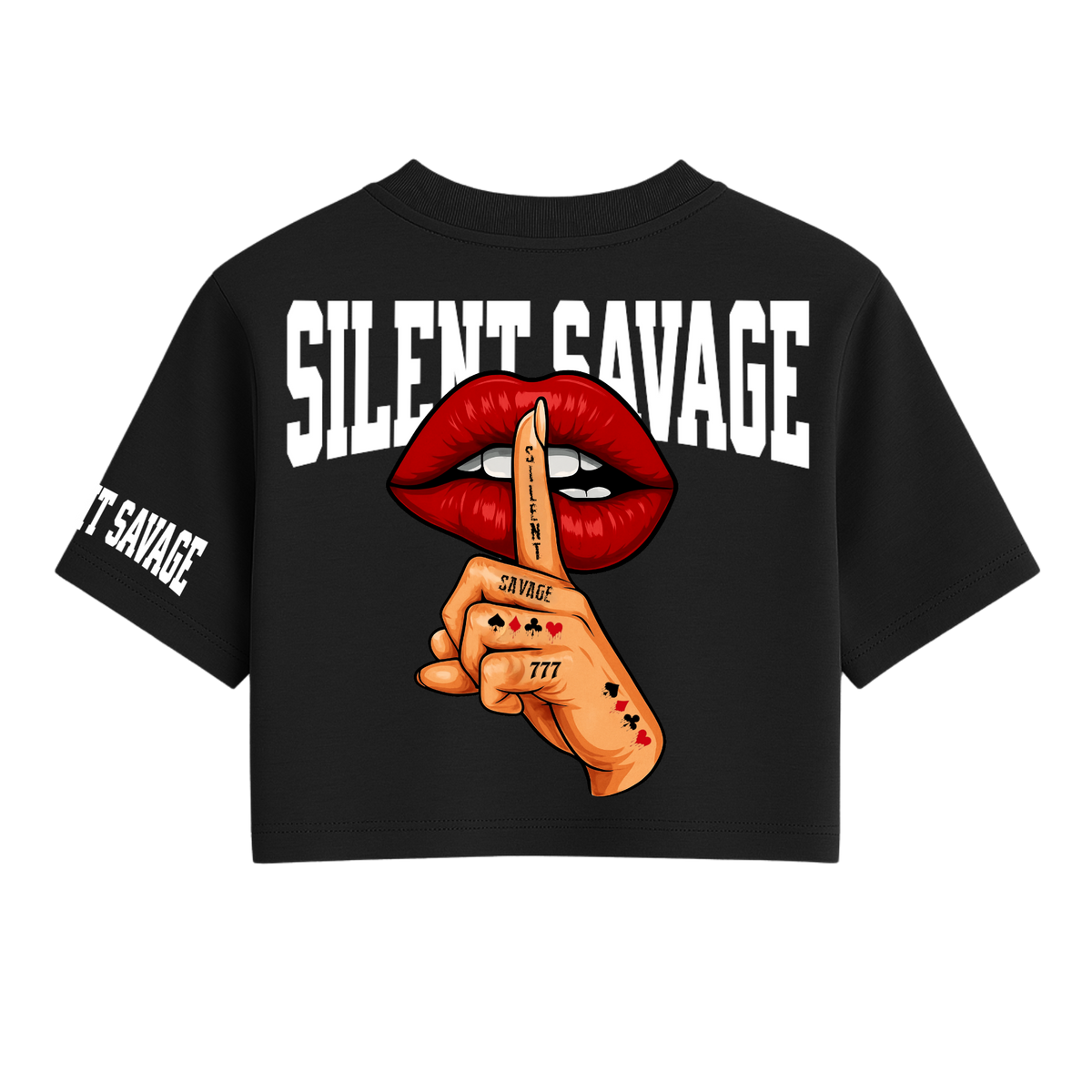 Silent Savage One Size Crop Tee