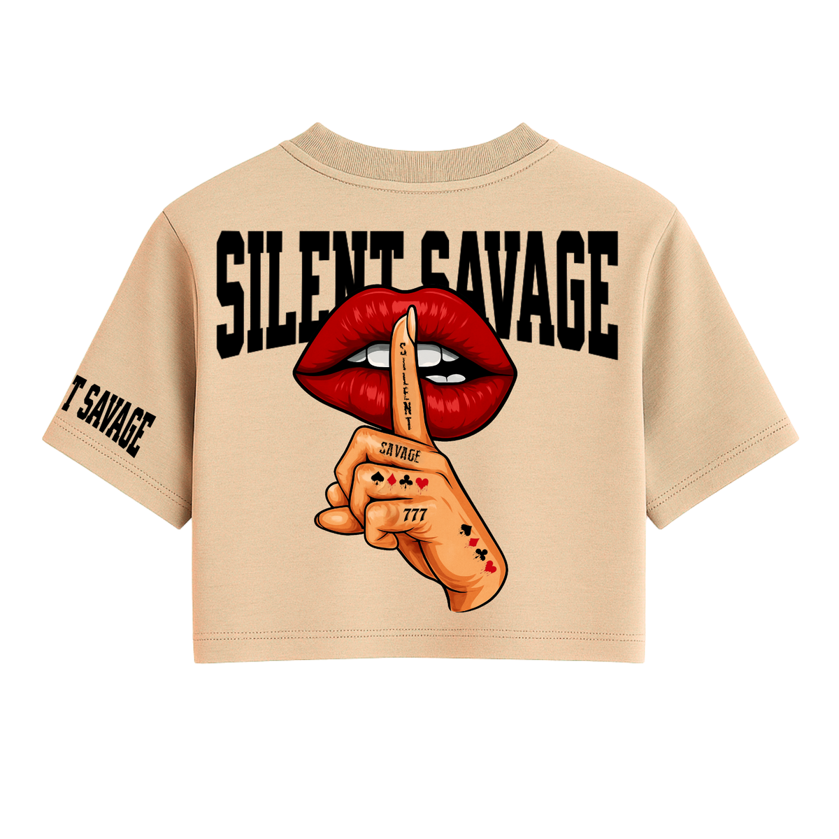 Silent Savage One Size Crop Tee