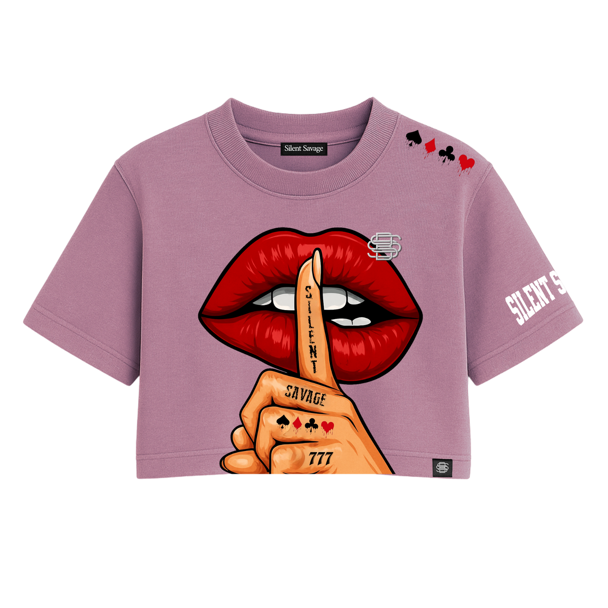 Silent Savage One Size Crop Tee