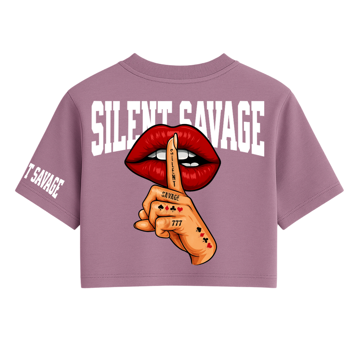 Silent Savage One Size Crop Tee