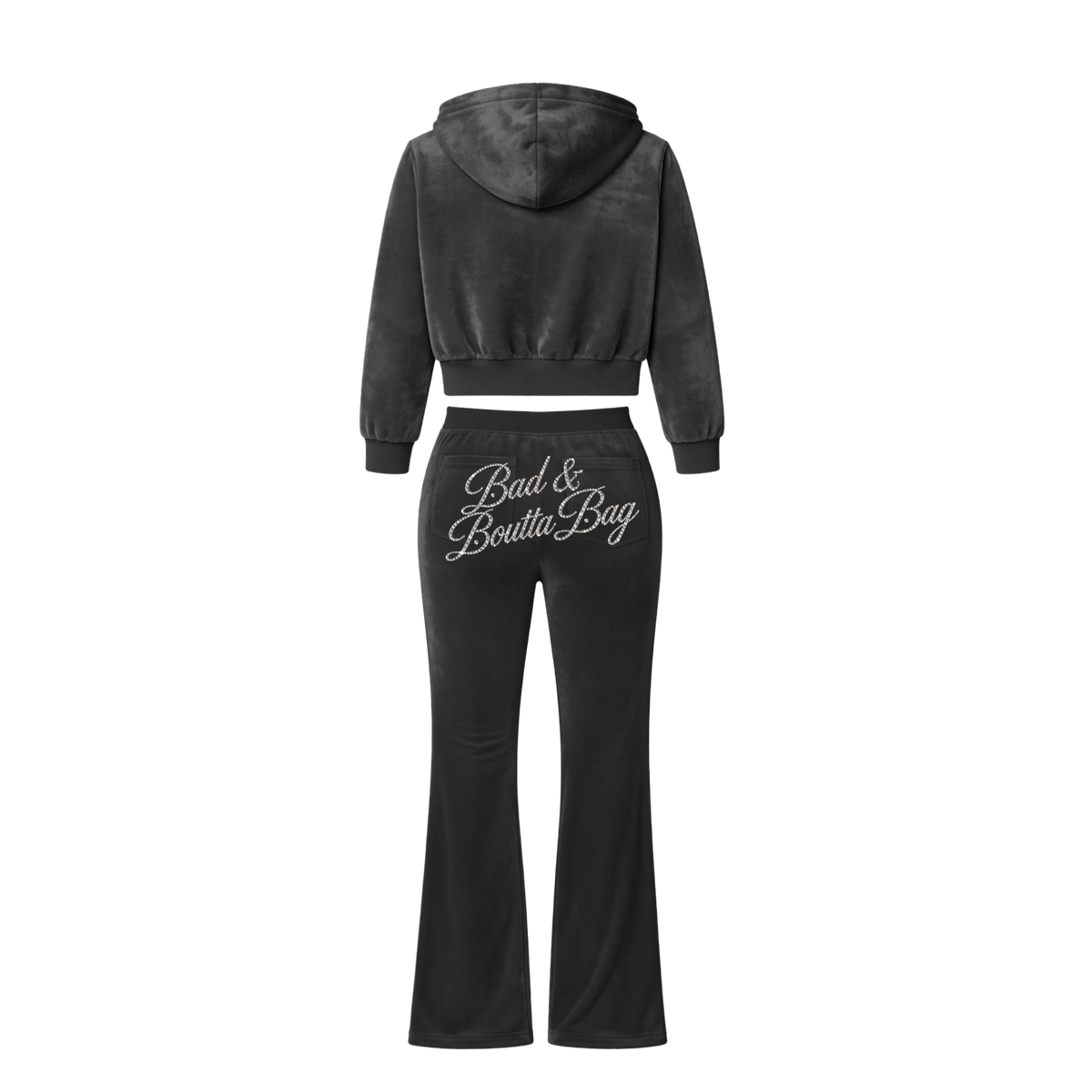 'Bad n Boutta Bag' Women’s Velour Tracksuit Set