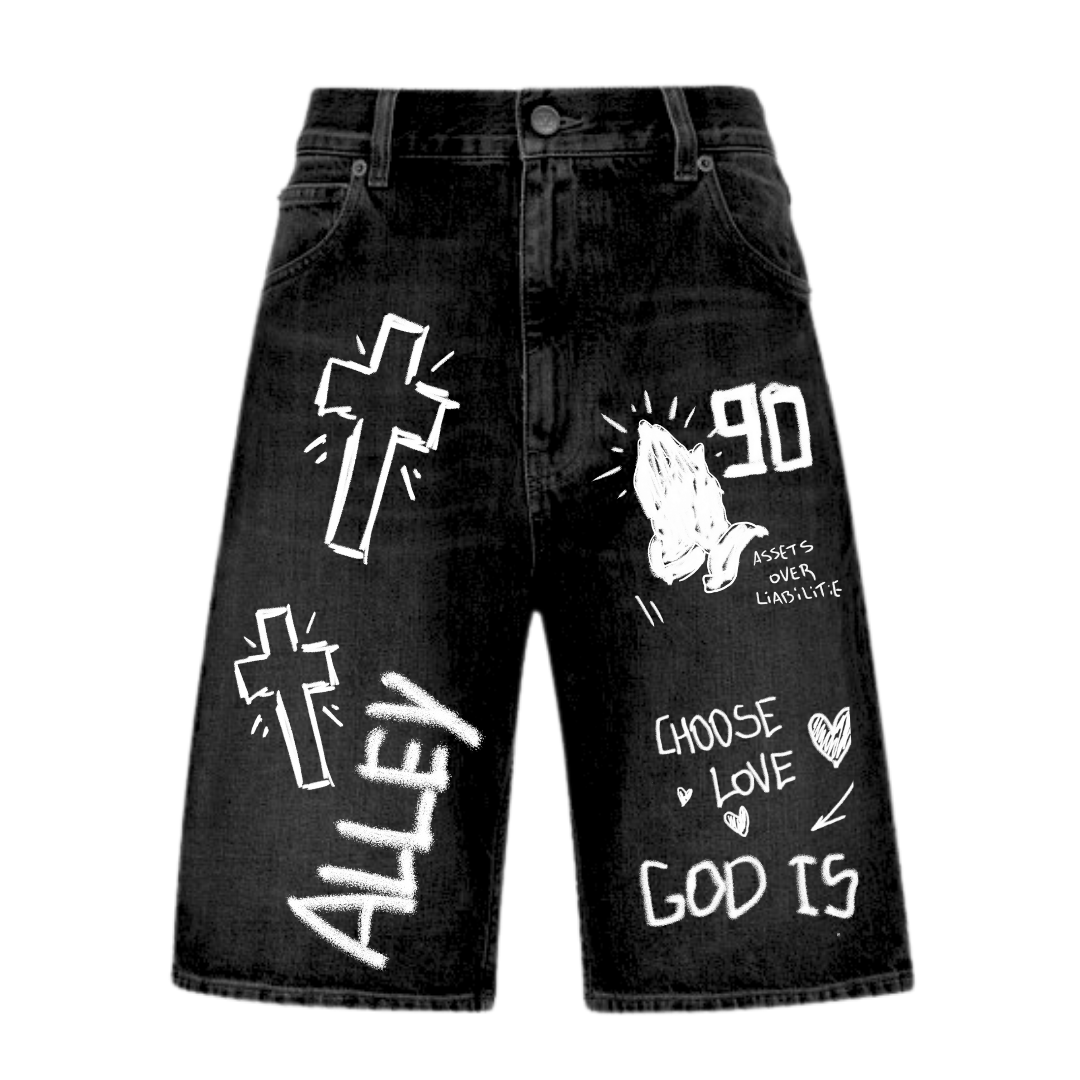 Assets Over Liabilities Denim Shorts