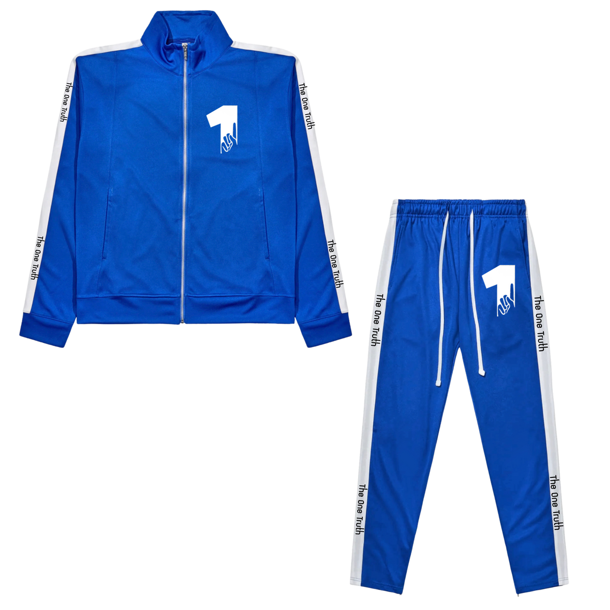 The One Truth - Tracksuit Set Blue & White
