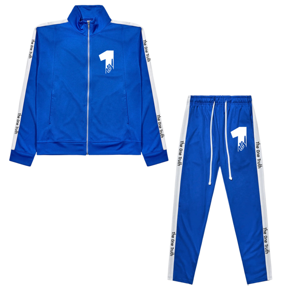 The One Truth - Tracksuit Set Blue & White