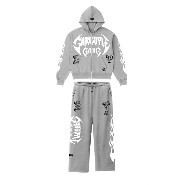 Gargoyle GANG Boxy Zip Up Hoodie Set
