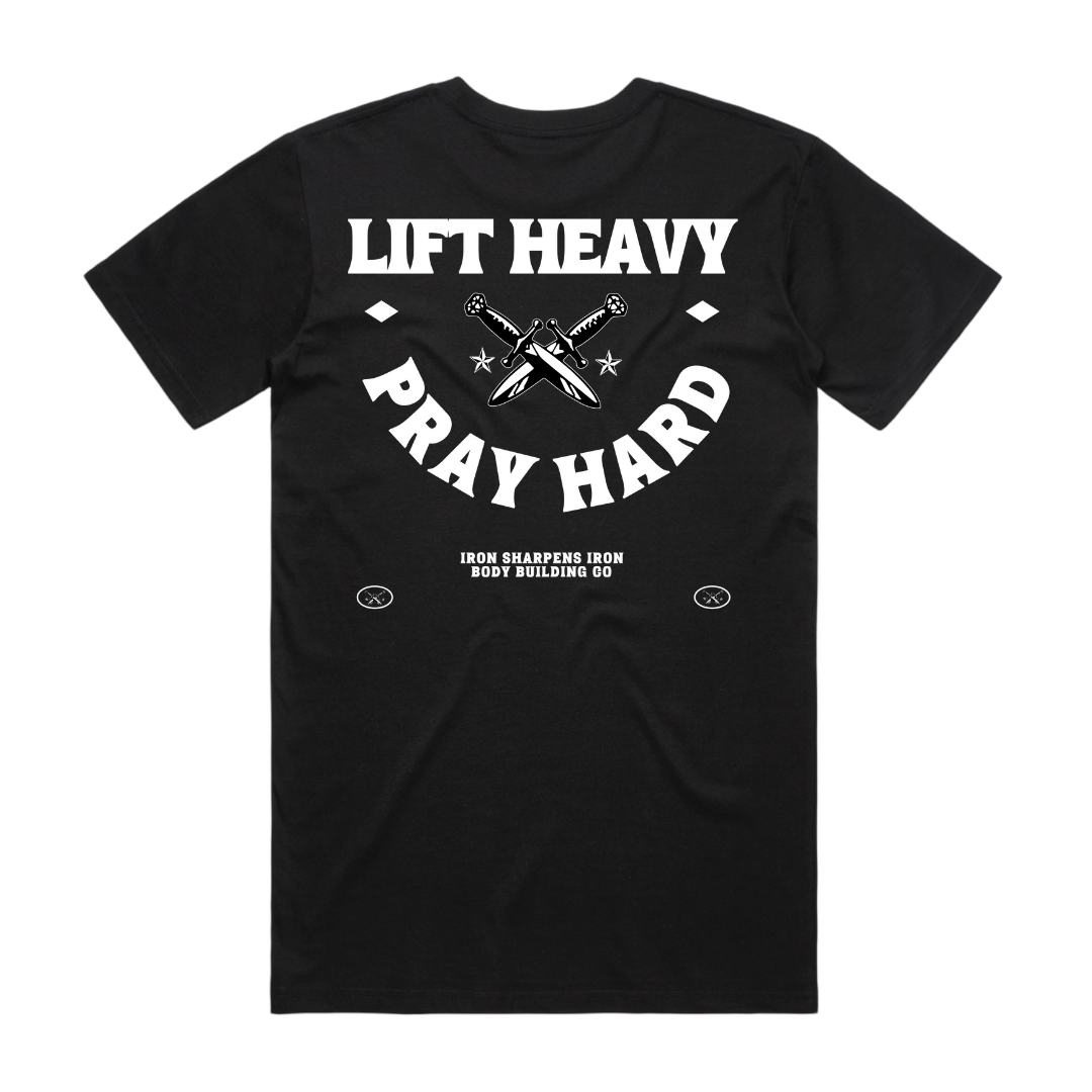 Lift Heavy Pray Hard Lightweight Tee