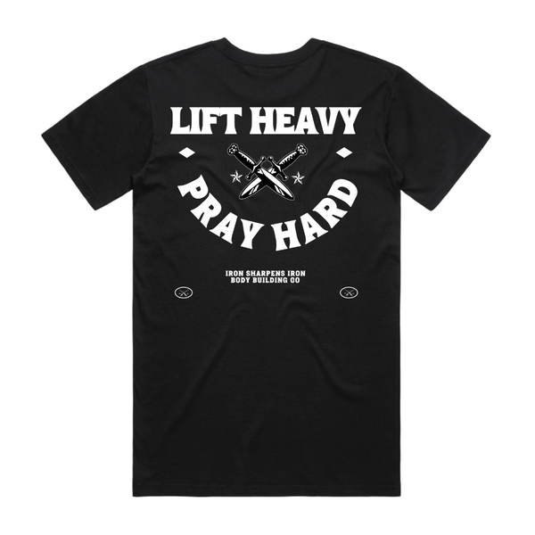 Lift Heavy Pray Hard Lightweight Tee