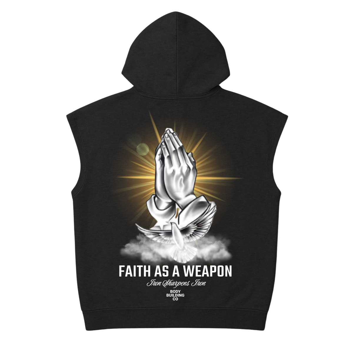 Faith As A Weapon Sleeveless Hoodie