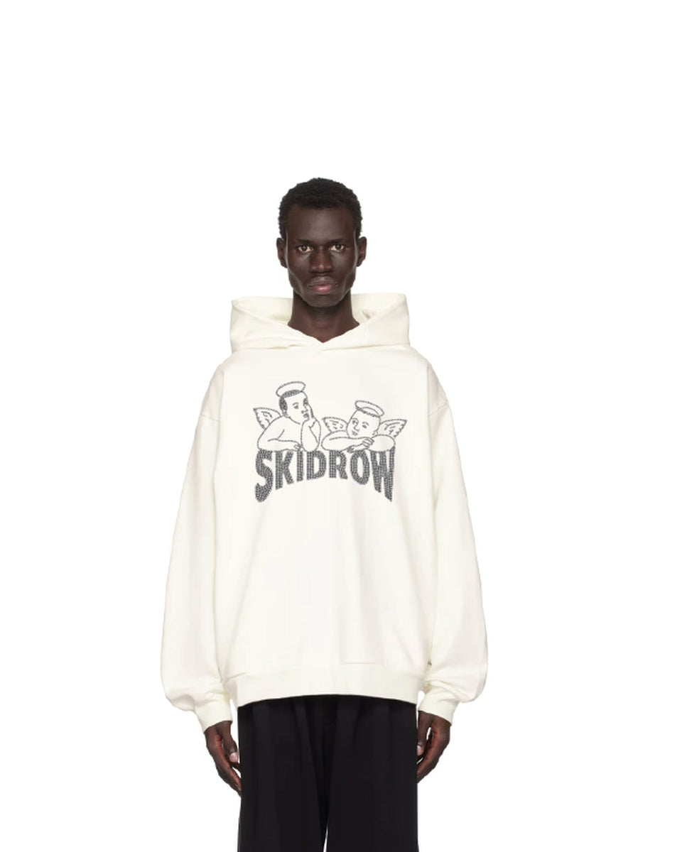 White Baby Angel Crystal Hoodie