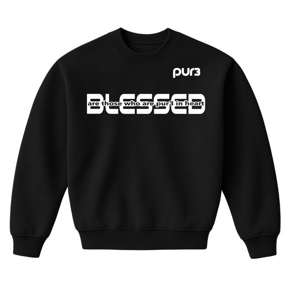 Blessed Are The PUR3 In Heart Heavy Crewneck