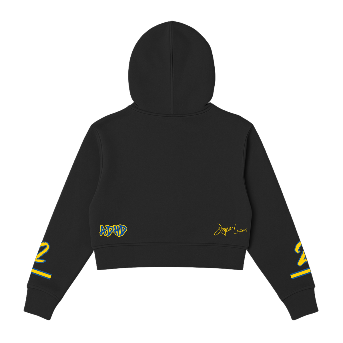 Women's 2 Butterfly Crop Hoodie