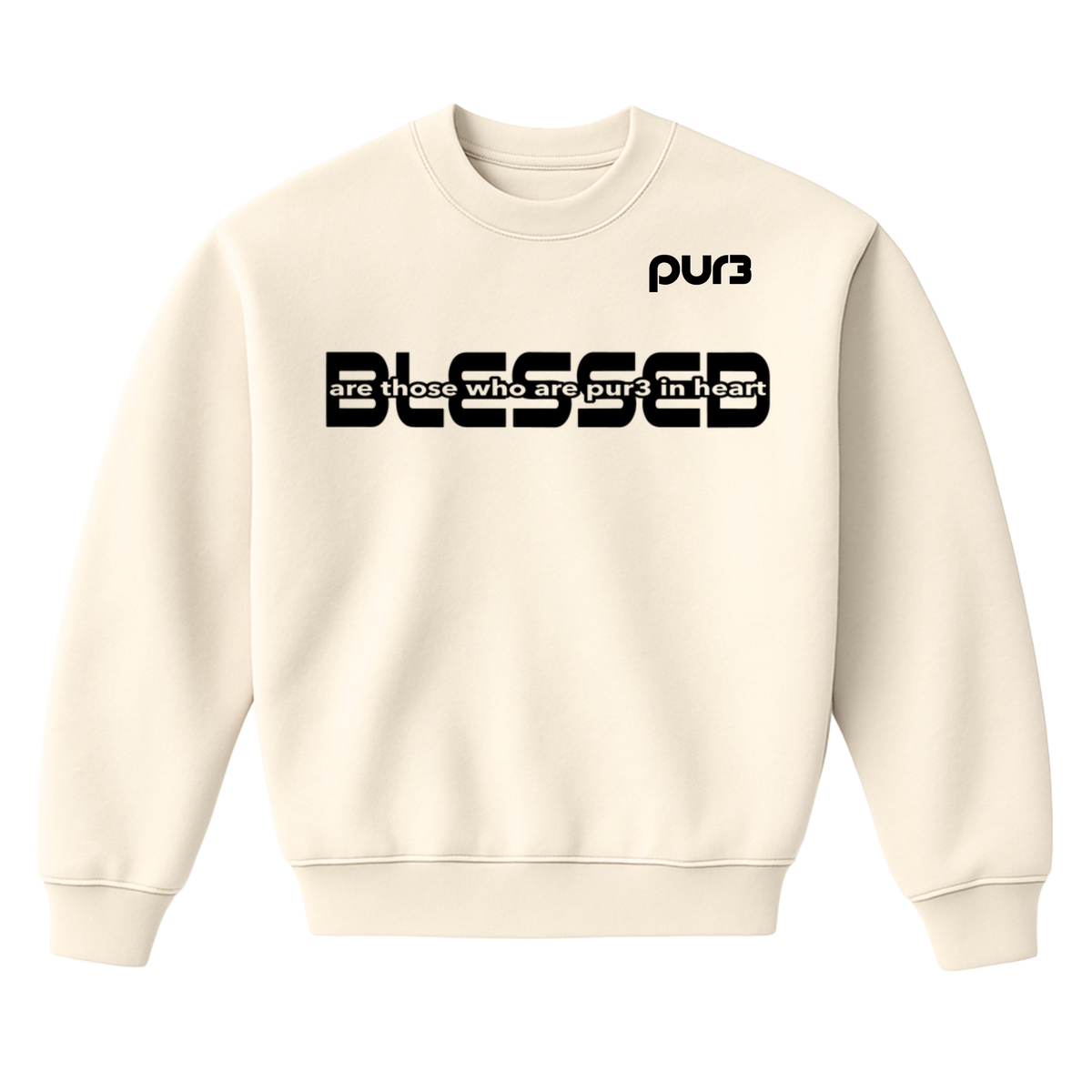 Blessed Are The PUR3 In Heart Heavy Crewneck
