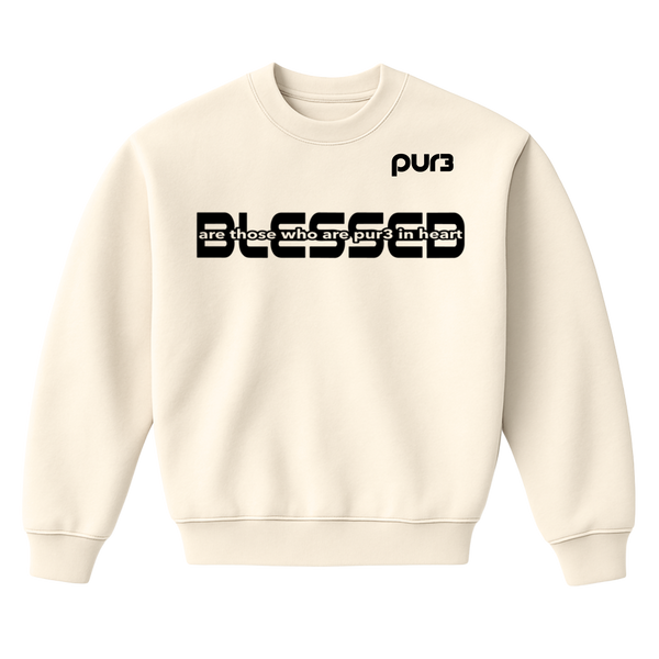 Blessed Are The PUR3 In Heart Heavy Crewneck