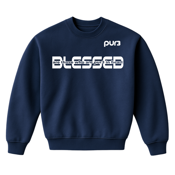 Blessed Are The PUR3 In Heart Heavy Crewneck