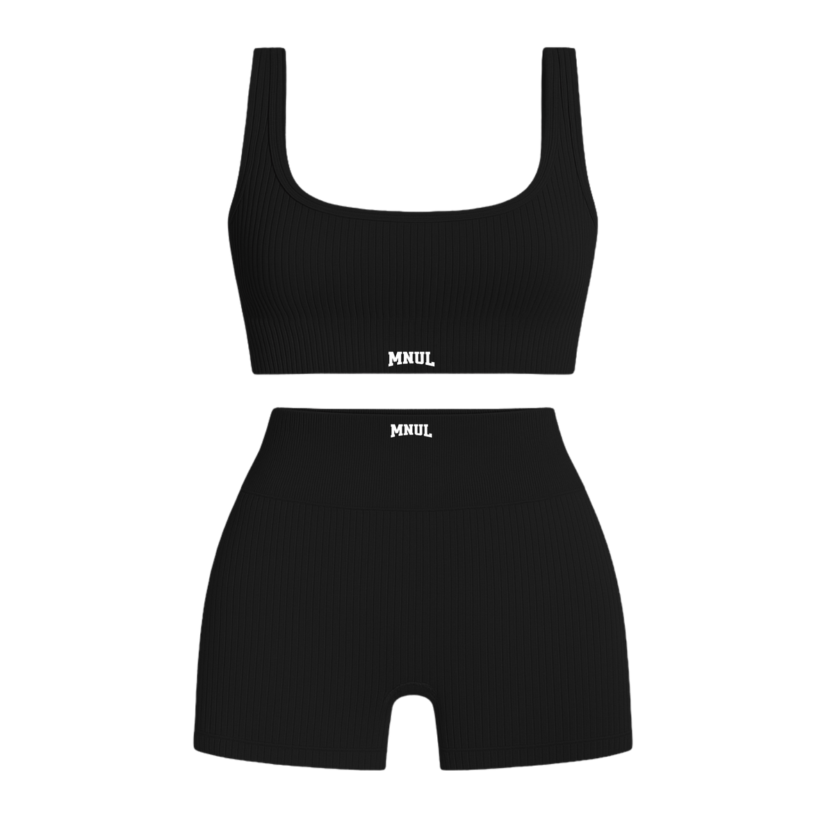 MNUL Ribbed Athletic Workout Set