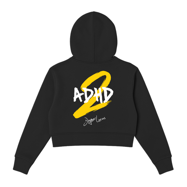 Women's ADHD2 Logo Crop Hoodie