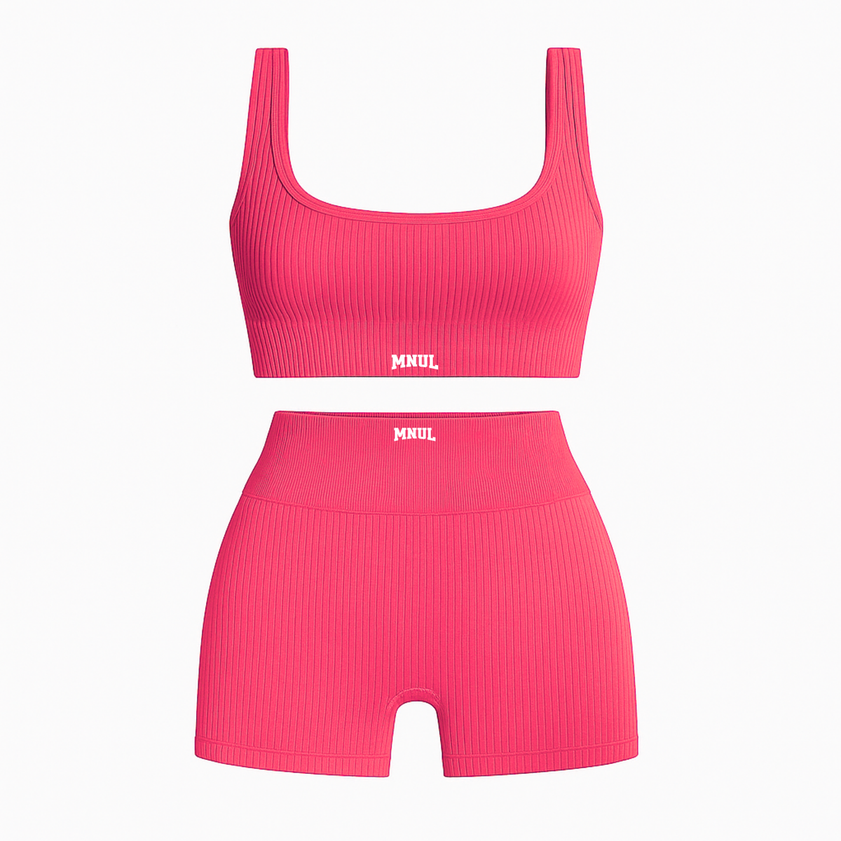MNUL Ribbed Athletic Workout Set