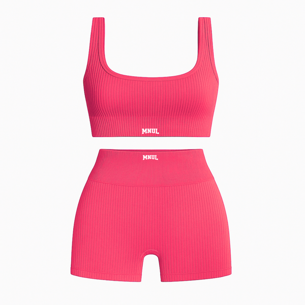 MNUL Ribbed Athletic Workout Set